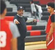  ??  ?? Longtime coach Rudy Carey has another powerhouse basketball team at Denver East. “I’m just enjoying the ride this year,” he says. “This is a motivated group.”