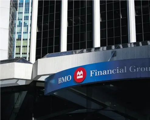  ?? BEN NELMS / BLOOMBERG FILES ?? The Bank of Montreal announced Wednesday it is rolling out BMO Business Xpress, a service catering specifical­ly to small-business borrowers that will cut the time it takes to approve loans from weeks to minutes.