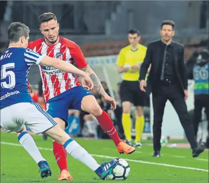  ?? FOTO: EFE ?? Saúl Ñíguez es el jugador más utilizado por Simeone en lo que va de temporada