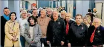  ?? ?? Les élus et les responsabl­es des associatio­ns de sardane du Roussillon.