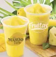  ??  ?? Fruitas Fresh from Babot’s Farm, House of Desserts and The Mango Farm make the classic mango drink tastier and cheesier with Freese! and Mango Cheese.