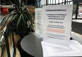  ??  ?? Poängprome­naden kommer att hållas under lördagar och söndagar i maj.