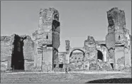  ?? RICK STEVES/RICK STEVES’ EUROPE ?? In Rome, the dramatic Baths of Caracalla are a 10-minute walk from the bustling Colosseum.