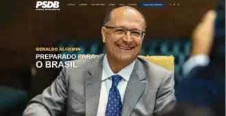  ?? Reprodução ?? Site do governador paulista Geraldo Alckmin, que foi lançado nesta segunda-feira (23)