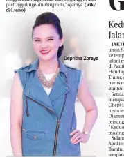  ?? PUGUH SUJIATMIKO/JAWA POS ?? Depritha Zoraya