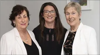  ??  ?? Past and present board members Mary Doyle, Gillian Mangan and Liz McManus.