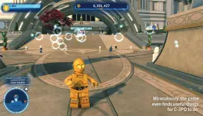  ?? ?? Miraculous­ly, the game even finds useful things for C-3PO to do.