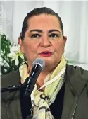  ?? ?? Guadalupe Taddei, presidenta del INE