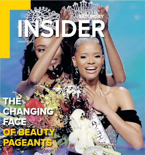  ?? OUPA MOKOENA African News Agency (ANA) ?? NDAVI Nokeri is crowned Miss South Africa 2022 at SunBet Arena, Time Square in Pretoria, on August 13. |