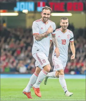  ?? FOTO: EF ?? Paco Alcácer logró un doblete en su regreso a la selección española ante Gales