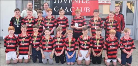  ??  ?? Well Done to the Newmarket U12 Hurling Team who won the North Cork B1 13-a-side Hurling League Final against Newtownsha­ndrom on Thursday 7th June in Freemount.