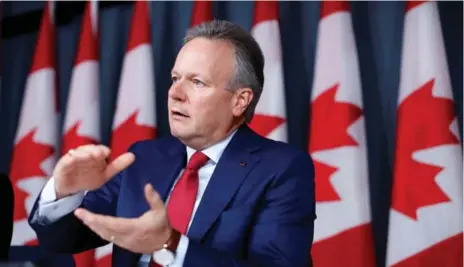  ?? CHRIS WATTIE/REUTERS FILE PHOTO ?? Bank of Canada Governor Stephen Poloz meets with other banking leaders in Jackson Hole, Wyo. to discuss the sluggish economic climate.