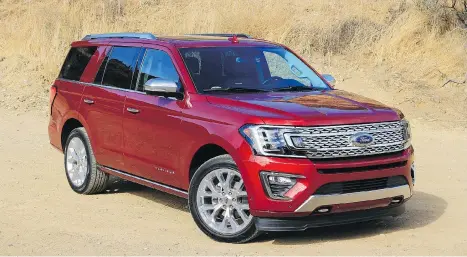  ?? GRAEME FLETCHER/DRIVING ?? The 2018 Ford Expedition has a high-strength aluminum body riding atop an equally high-strength steel frame.