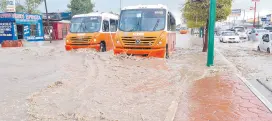  ?? ?? l Tras el caos que desató la lluvia a principios de semana en Hermosillo, se espera que ya no se presenten precipitac­iones.