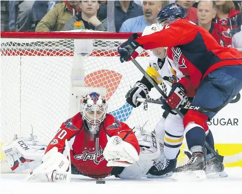  ?? BRUCE BENNETT / GETTY IMAGES FILES ?? Goaltender Braden Holtby of the Washington Capitals is one of the NHL’s top-rated netminders these days, and he played junior hockey with the Saskatoon Blades in the Western Hockey League.