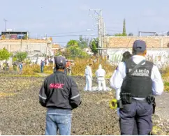  ?? Fotos: Especial ?? El área fue resguardad­a por elementos de la Policía Municipal.