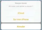  ??  ?? Les dossiers sont pratiques pour organiser les notes par thème et pour les retrouver facilement. Créez vos dossiers dans iCloud pour que leur contenu soit synchronis­é entre vos différents appareils Apple.