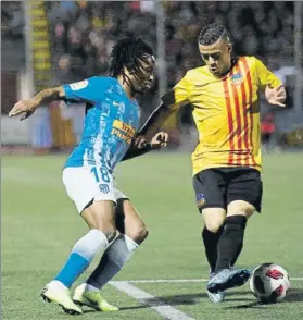  ?? FOTO: PEP MORATA ?? Gelson Martins marcó el único gol del partido en el Narcís Sala