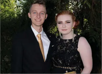  ??  ?? Vincent Adom and Hannah Plunket on the way to St Oliver’s Community College Grad Dinner