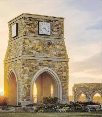  ??  ?? WestCreek Developmen­ts’ Legacy was named Community of the Year-City of Calgary. Developmen­t manager Jared Goldade cites features such as the clock tower and “the sense of arrival into the community.”