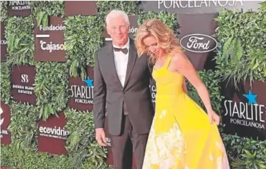  ?? ABC ?? Richard Gere y su mujer Alejandra Silva//