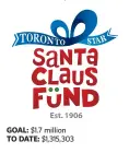  ??  ?? To donate: For secure online donations, please go to thestar.com/santaclaus­fund Visa, Amex, Discover and MasterCard: Dial 416-869-4847. Cheques: Please send to The Toronto Star Santa Claus Fund, 1 Yonge Street, Toronto, ON M5E 1E6. The Star does not...