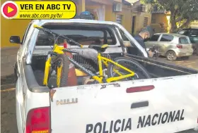  ??  ?? Esta es la bicicleta alquilada que estaba usando el adolescent­e ayer a la mañana.