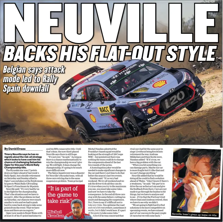  ?? Photos: mcklein-imagedatab­ase.com ?? Neuville hasn’t given up hope on title