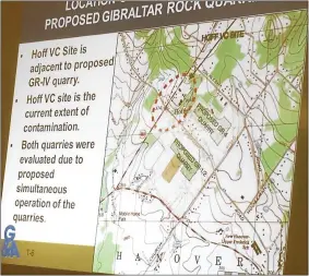  ?? DIGITAL FIRST MEDIA FILE PHOTO ?? The impact a proposed expansion of the Gibraltar Rock Quarry would have on groundwate­r pollution at the adjacent lot, once owned by Good’s Oil Co., is central to the issuing of a state mining permit.