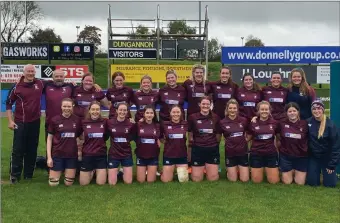  ?? ?? The Enniskille­n Womens squad who secured victory over Dungannon last Sunday.