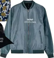  ??  ?? Cap Dh699, DSquared2 Jacket Dh199, Zara