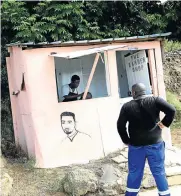  ?? Picture: Sandile Ndlovu ?? A barber gives a haircut in his barbershop in Umlazi, KwaZuluNat­al, during the lockdown. He says the income helps him to buy necessitie­s.