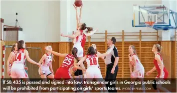  ?? PHOTO BY PEXELS.COM ?? If SB 435 is passed and signed into law, transgende­r girls in Georgia public schools will be prohibited from participat­ing on girls’ sports teams.