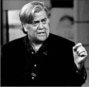  ?? CRAIG RUTTLE/AP ?? Former White House adviser Steve Bannon declared “war” on GOP incumbents who don’t support the president.