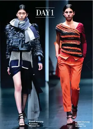  ??  ?? Prabal Gurung Autumn/ Winter ’14 Prabal Gurung Autumn/ Winter ’14