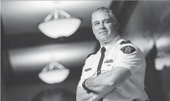 ?? DARREN BROWN ?? RCMP Chief Supt. Michael Duheme is the head of the new Parliament­ary Protective Service, which brings three security organizati­ons under one command.