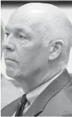  ??  ?? Montana Congressma­n-elect Greg Gianforte attends Monday’s court hearing in Bozeman, Montana.