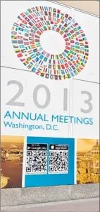  ?? Foto: Reuters ?? Die Welt zu Gast beim Internatio­nalen Währungsfo­nds: Der IWF und die Weltbank laden diese Woche zur Jahrestagu­ng nach Washington.