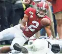  ?? GARY COSBY JR./IMAGN CONTENT SERVICES ?? Alabama cornerback Patrick Surtain II recovers a fumble in a game against Western Carolina on Nov. 23, 2019.