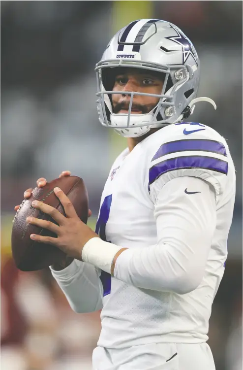  ?? Gett y Images files ?? Dak Prescott and the Cowboys deny that he turned down a US$35 million-per-year offer.