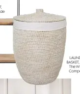  ??  ?? LAUNDRY BASKET, £165, The White Company