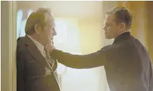  ??  ?? FACE OFF: CIA Director Robert Dewey (Tommy Lee Jones, left) is confronted by Jason Bourne (Matt Damon).