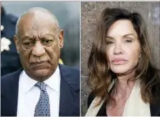  ?? THE ASSOCIATED PRESS ?? This combinatio­n of file photos shows Bill Cosby leaving Montgomery County Courthouse after a hearing in his sexual assault case in Norristown, Pa., on left, and model Janice Dickinson leaving Los Angeles Superior Court after a judge ruled her...