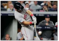  ?? AP/FRANK FRANKLIN II ?? Boston Red Sox outfielder J.D. Martinez holds no hard feelings toward the Houston Astros, who released him in 2014. Martinez, who has become one of the game’s top power hitters since then, said the Astros “did me a favor by allowing me to leave and play on another team.”