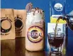  ?? Austin Krutz/Associated Press ?? A drink called the "Moon Pie Frappa" made at Big Cuppa, a cafe in Morrilton, Ark. Big Cuppa has a full eclipse menu with a handful of specialty drinks.