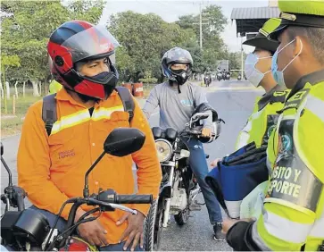  ?? Cortesía ?? Autoridade­s de tránsito continuará­n realizando los controles en las vías.