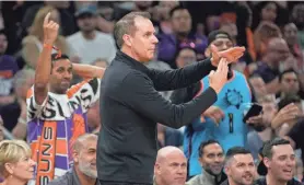  ?? PATRICK BREEN/THE REPUBLIC/USA TODAY NETWORK ?? Suns coach Frank Vogel was fired on Thursday after just one season, 49 wins and a quick playoff exit.