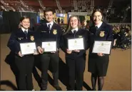  ?? SUBMITTED PHOTOS ?? Kutztown Area High School Keystone recipients were, left to right, Ellissa Kunkel, Ethan Sanner, Ashleigh Moss, Thea LaMastra, and not pictured Owen Stemko.