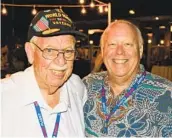  ?? COURTESY PHOTO ?? David Smith (right) took his father, World War II veteran Art Smith, on an Honor Flight in 2010. In March, the San Diegan was named head of the national Honor Flight network.