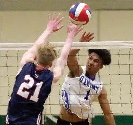  ?? STUART CAHILL - BOSTON HERALD ?? O’Bryant’s Jonathan Narsjo fires the ball past Lincoln-Sudbury’s Oscar Klappenbac­h.